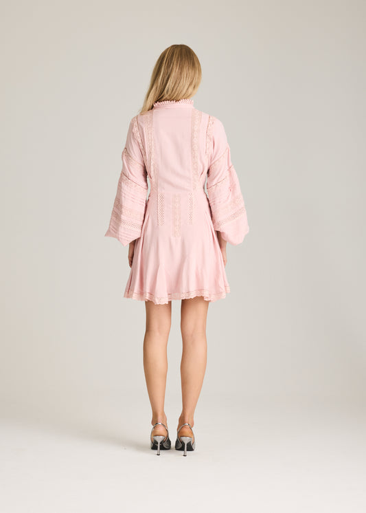 RAVNRAVN LITARV DRESS Dress Pale Mauve Roses