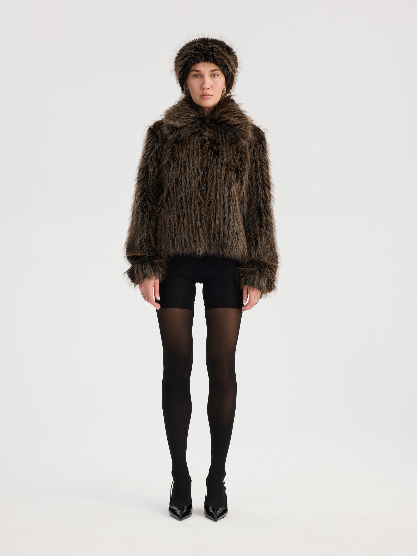 RAVNRAVN ALASKA FAUX FUR HEADBAND Accessory Mocca