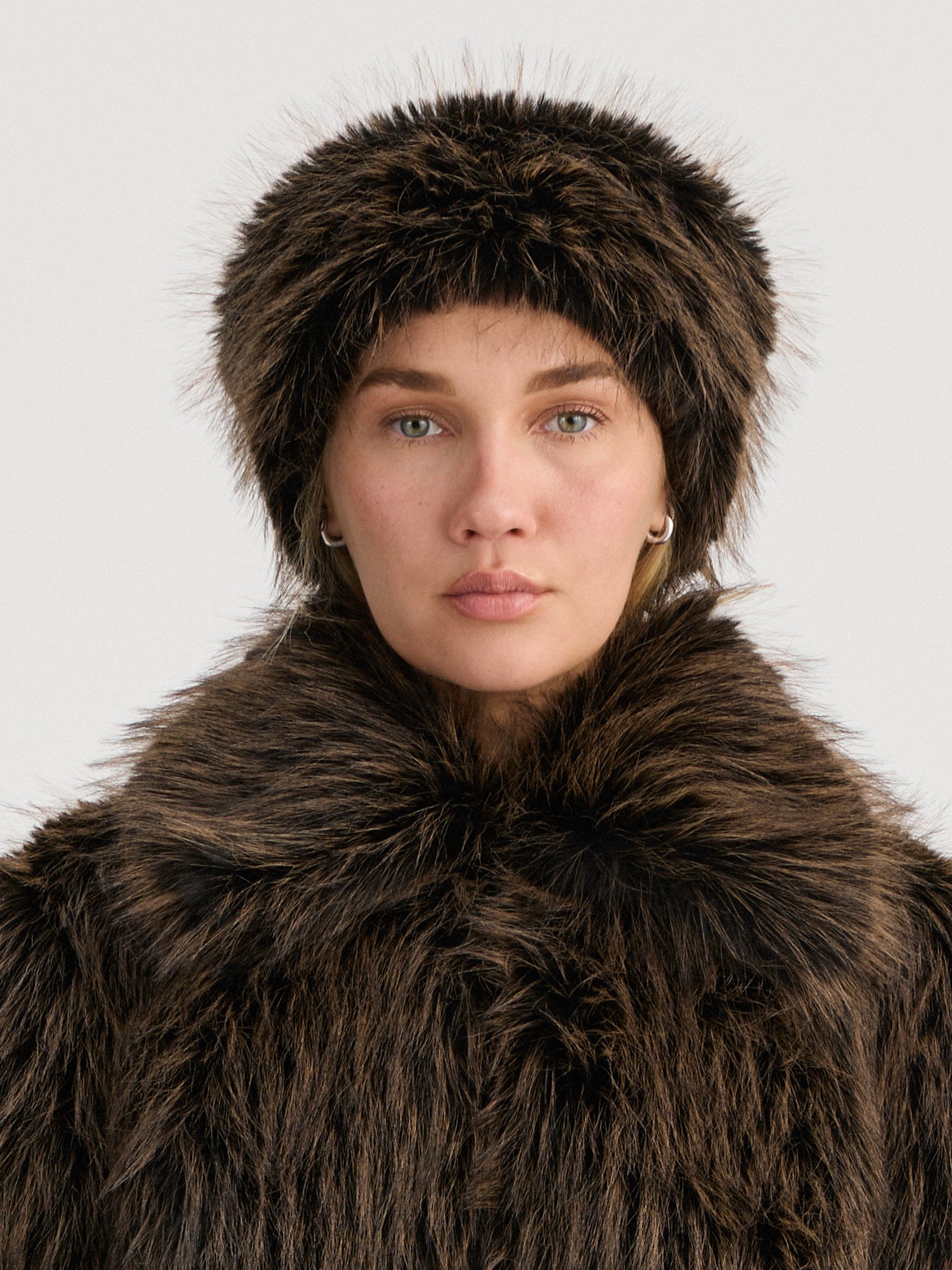 RAVNRAVN ALASKA FAUX FUR HEADBAND Accessory Mocca