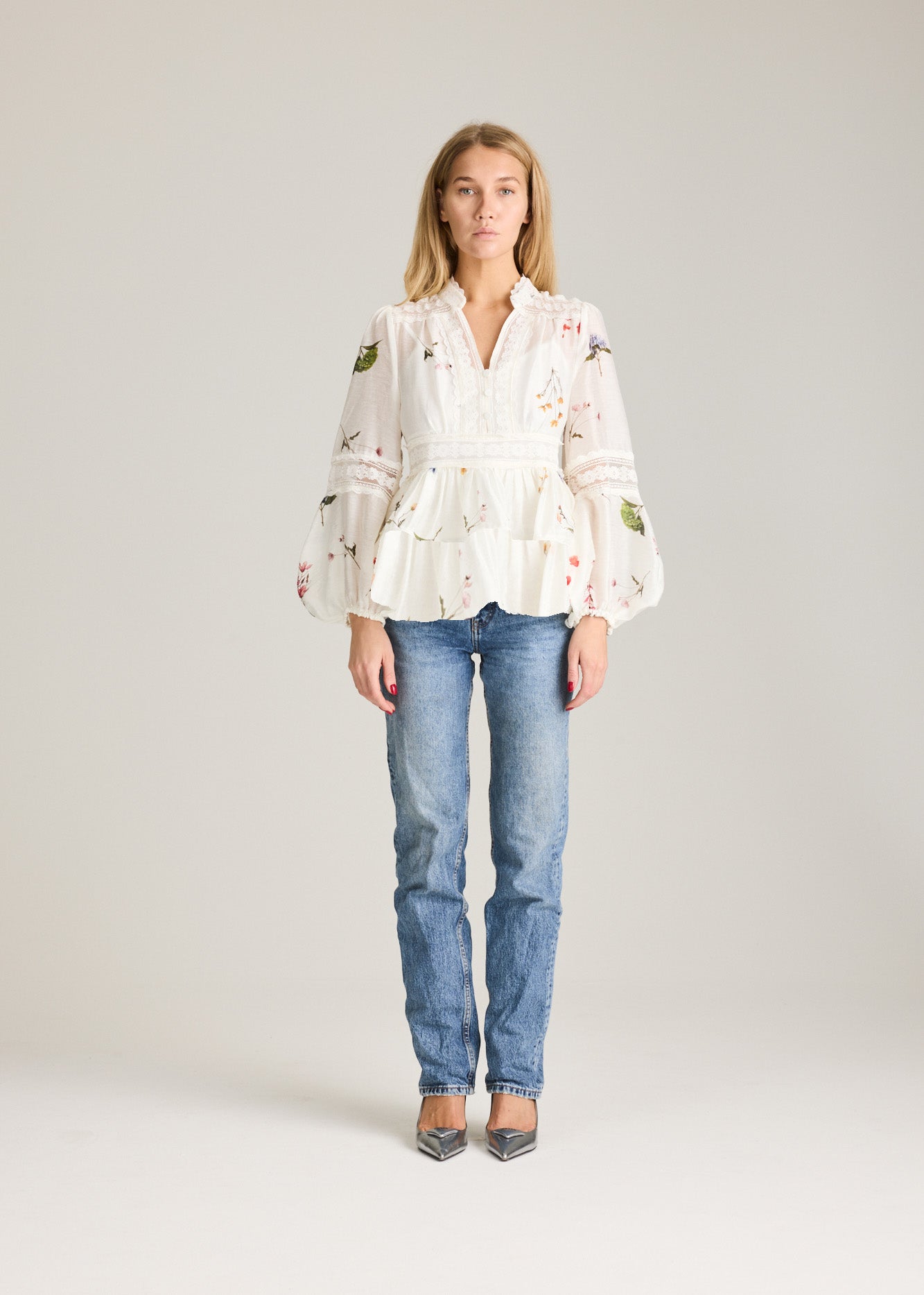 RAVNRAVN ALIAHRV GARDEN BLOUSE Blouse White Garden