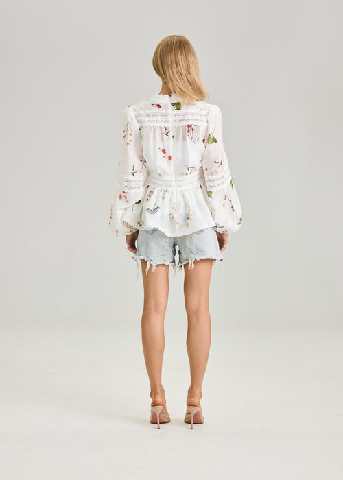 RAVNRAVN ALIAHRV GARDEN BLOUSE Blouse White Garden