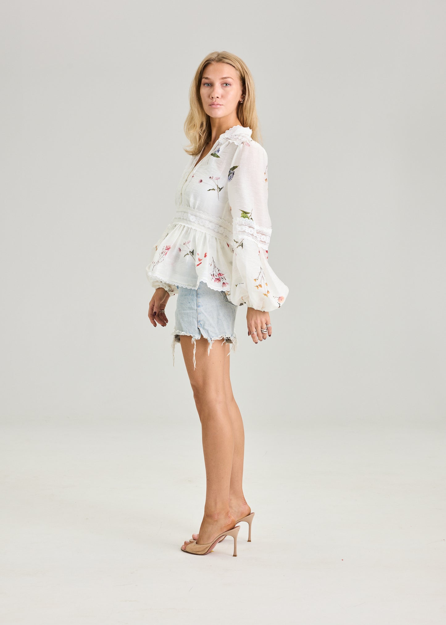 RAVNRAVN ALIAHRV GARDEN BLOUSE Blouse White Garden