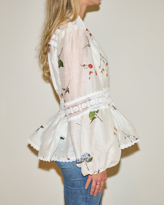RAVNRAVN ALIAHRV GARDEN BLOUSE Blouse White Garden