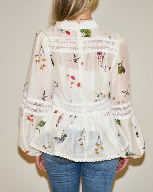 RAVNRAVN ALIAHRV GARDEN BLOUSE Blouse White Garden