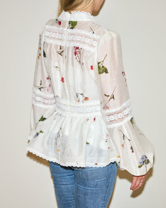 RAVNRAVN ALIAHRV GARDEN BLOUSE Blouse White Garden