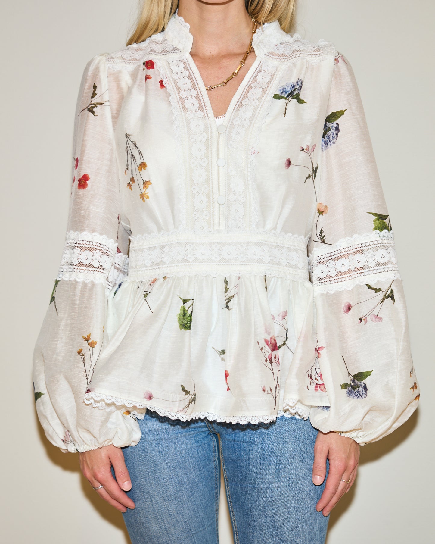 RAVNRAVN ALIAHRV GARDEN BLOUSE Blouse White Garden