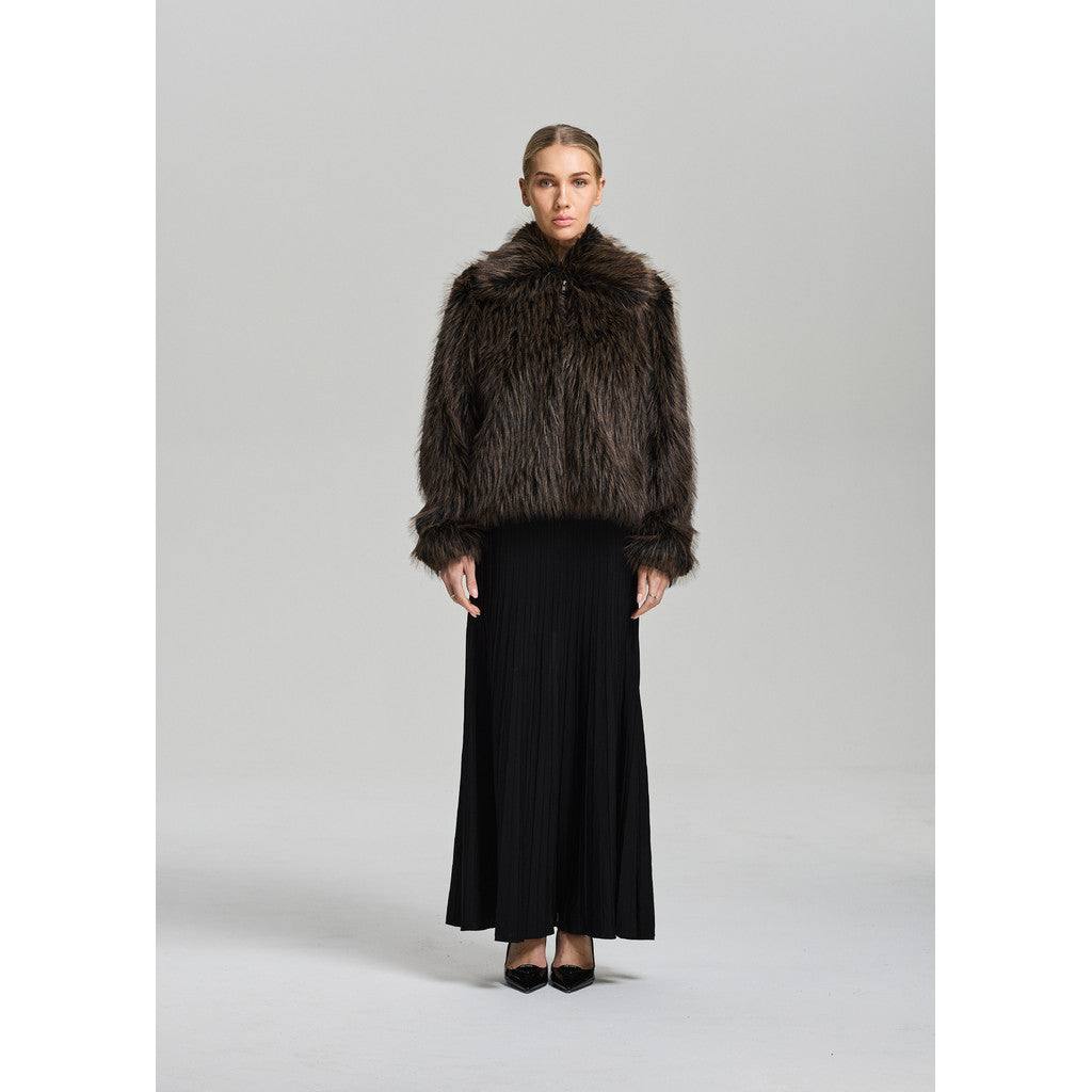 RAVNRAVN Alaskarv Faux Fur Jacket Jacket Mocca