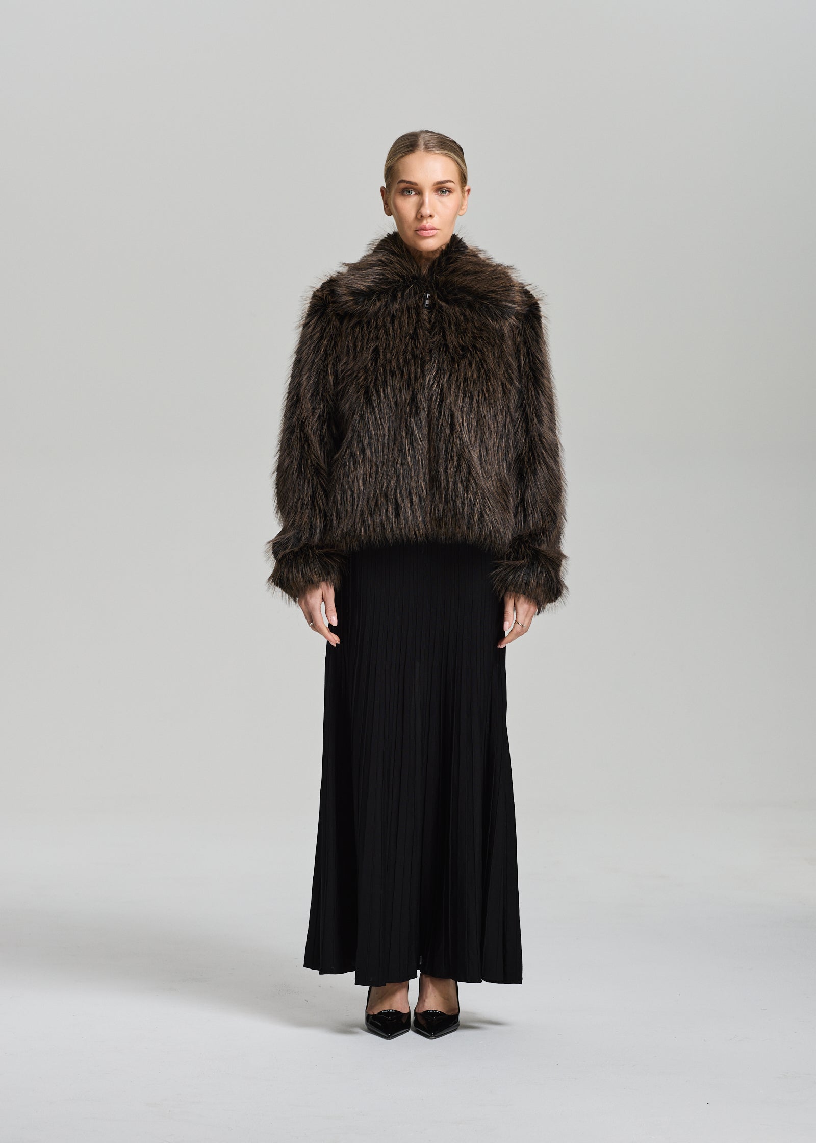 RAVNRAVN Alaskarv Faux Fur Jacket Jacket Mocca