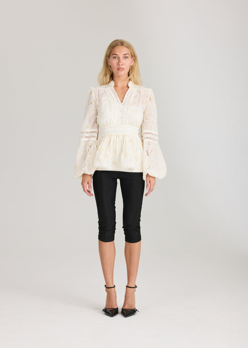 RAVNRAVN Aliah Daisy Blouse Blouse Cream