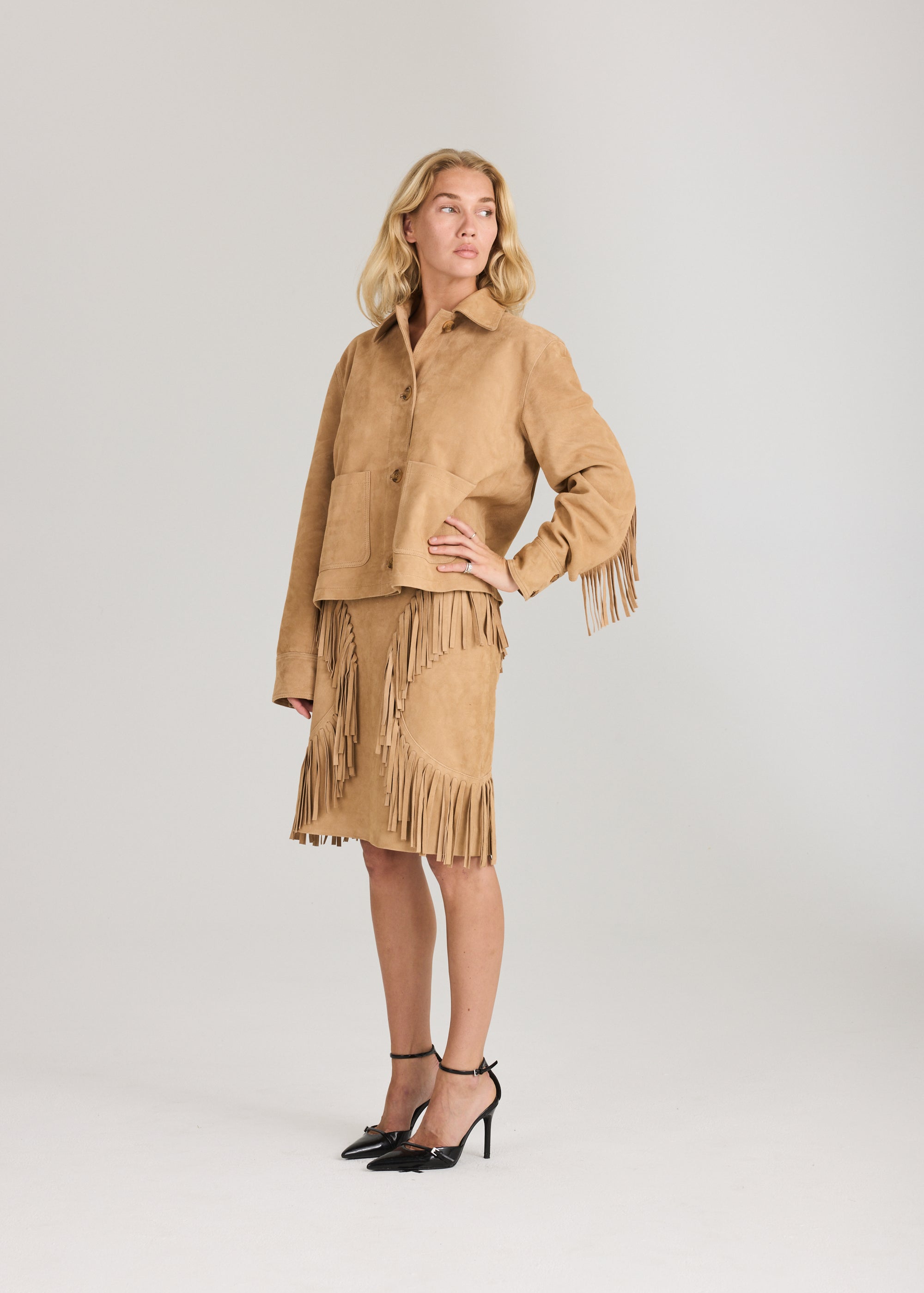 RAVNRAVN Bay fringe jacket Jacket Nature