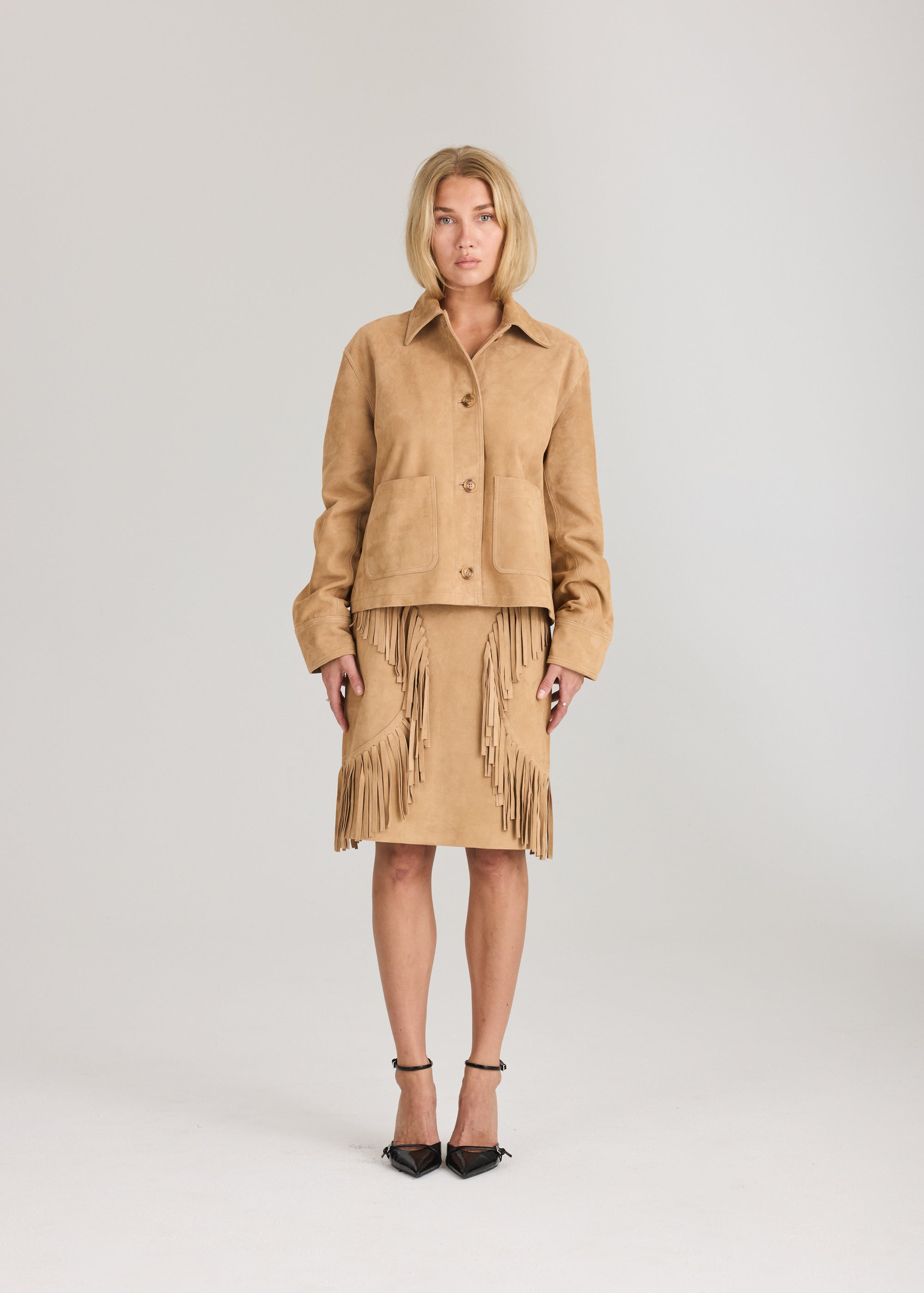 RAVNRAVN Bay fringe jacket Jacket Nature