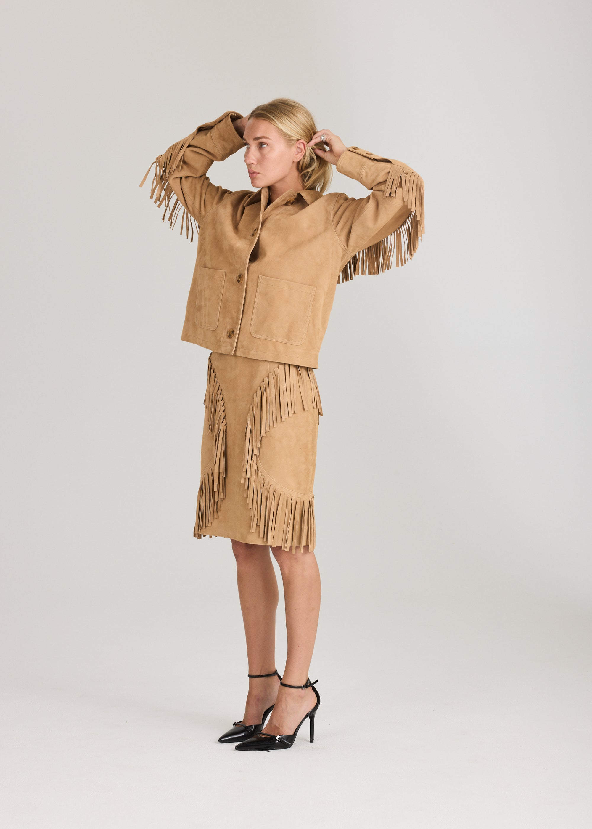 RAVNRAVN Bay fringe jacket Jacket Nature