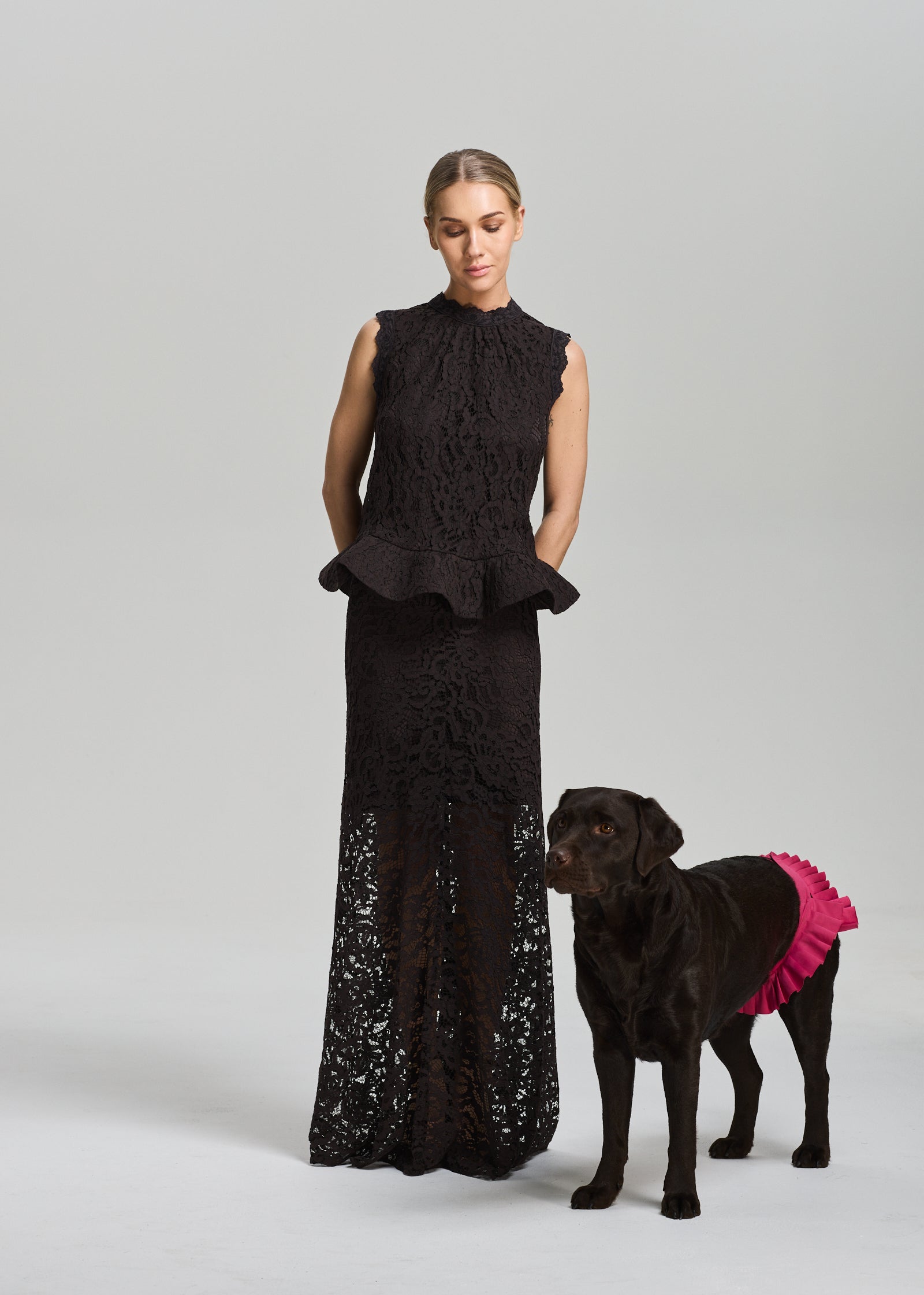 RAVNRAVN Beatrice lace top Top Chocolate Torte
