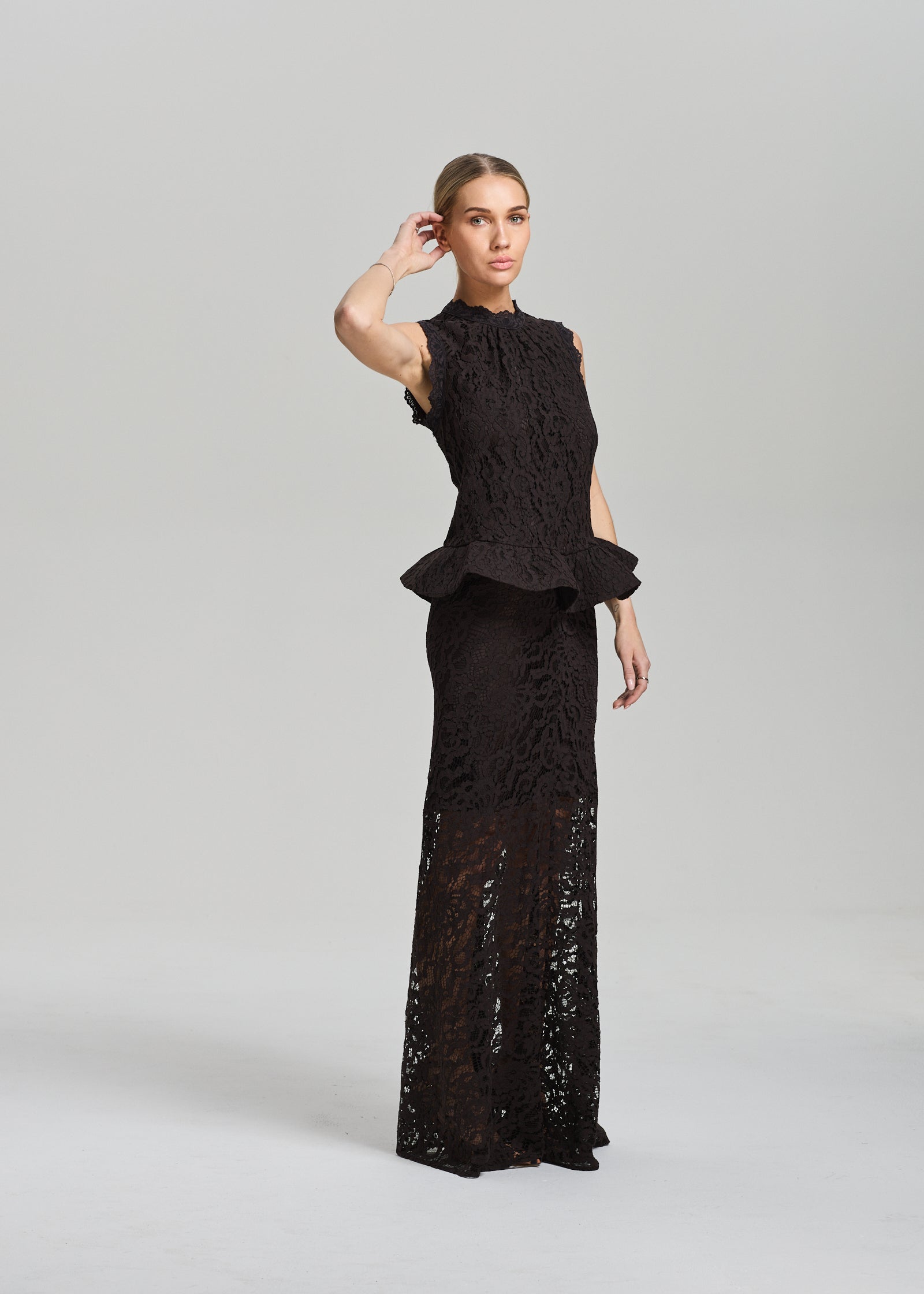 RAVNRAVN Beatrice lace top Top Chocolate Torte
