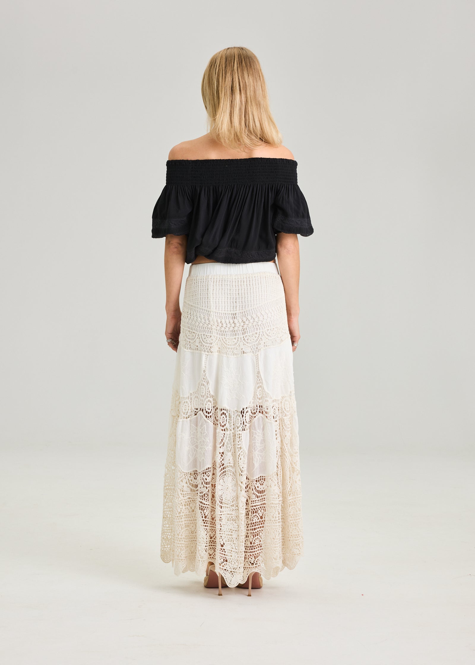 RAVNRAVN Bohe skirt Skirt Cream