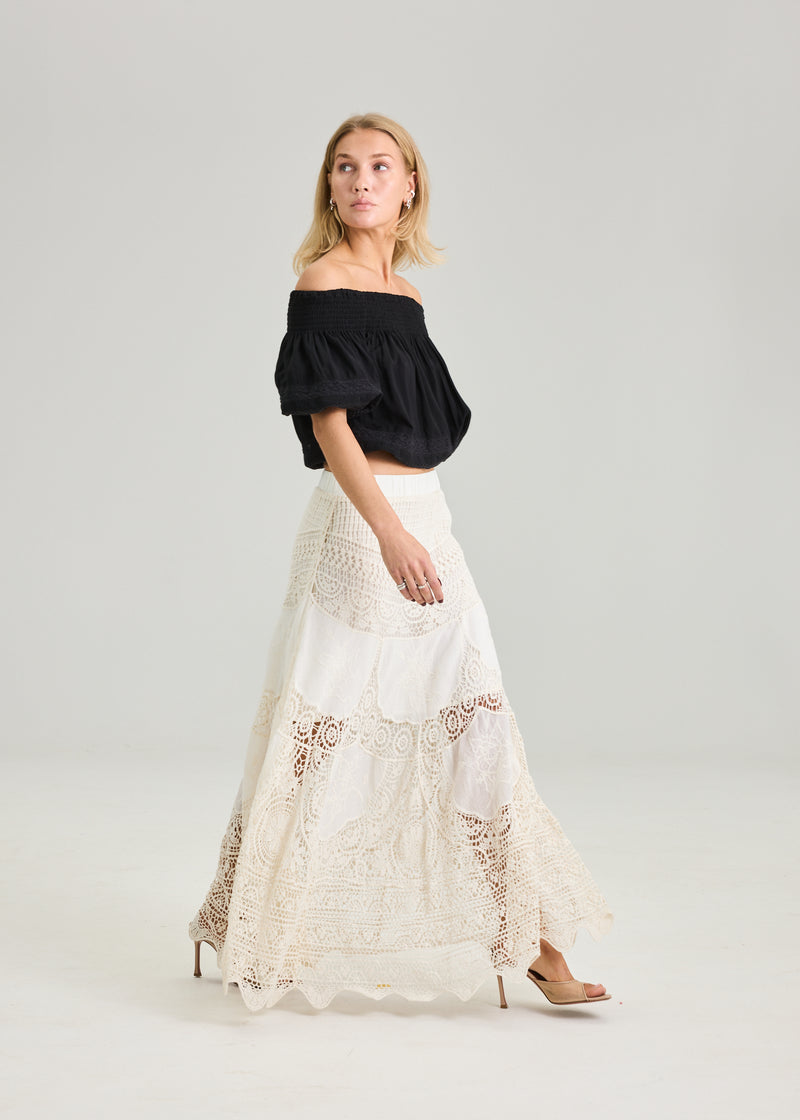 RAVNRAVN Bohe skirt Skirt Cream