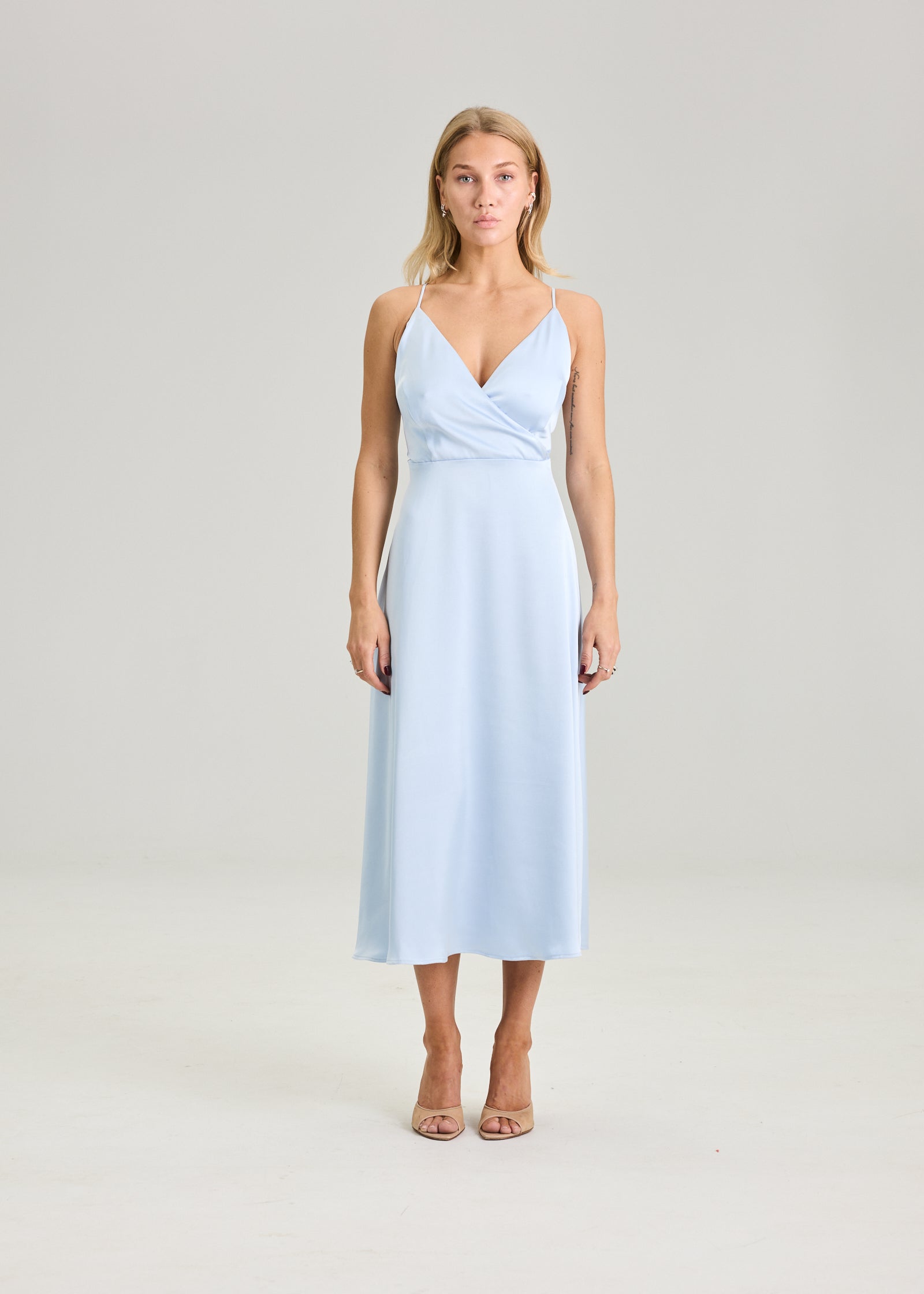 RAVNRAVN Bow dress Dress Arctic Blue