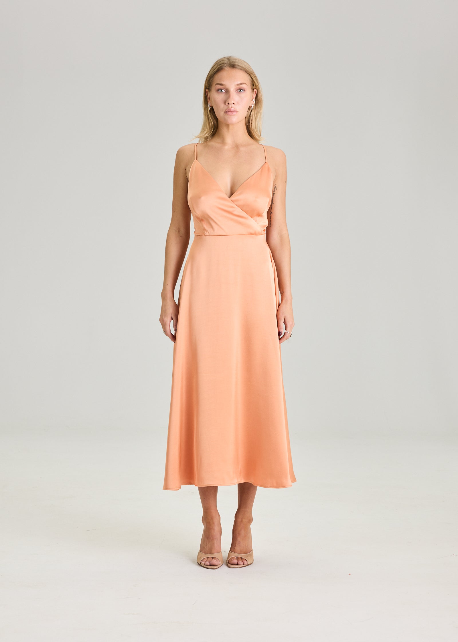 RAVNRAVN Bow dress Dress Burned Orange