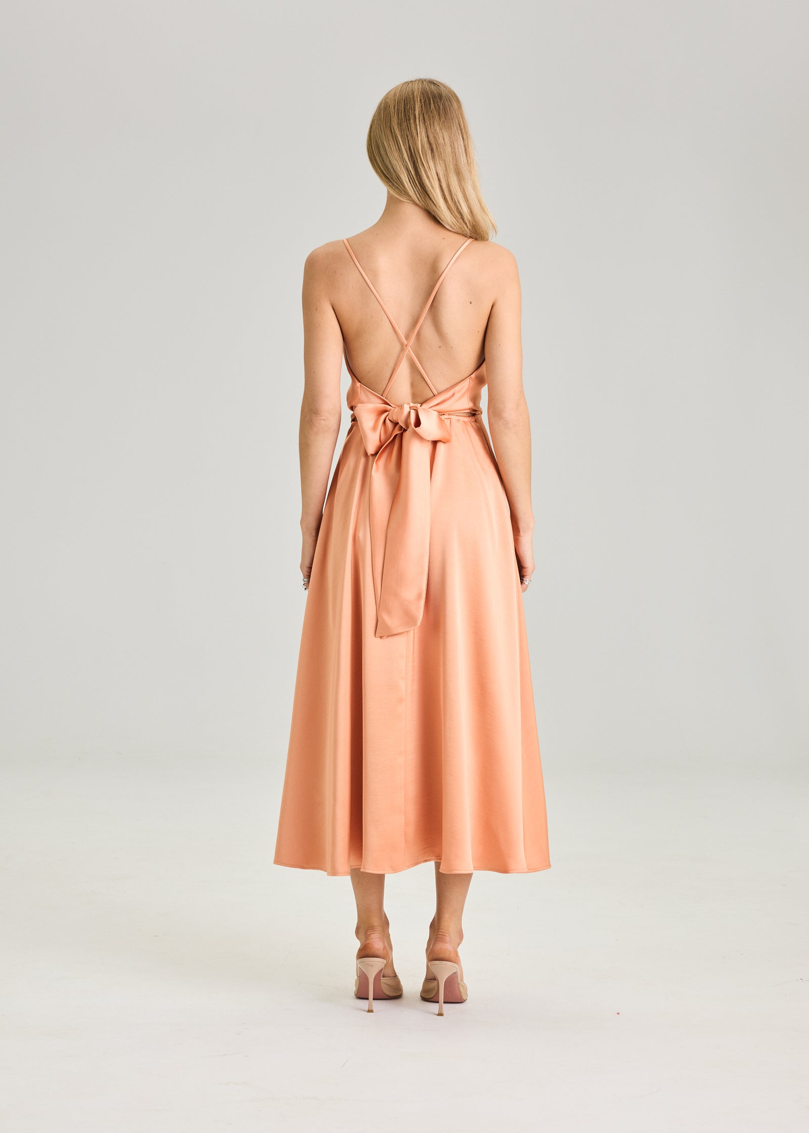 RAVNRAVN Bow dress Dress Burned Orange