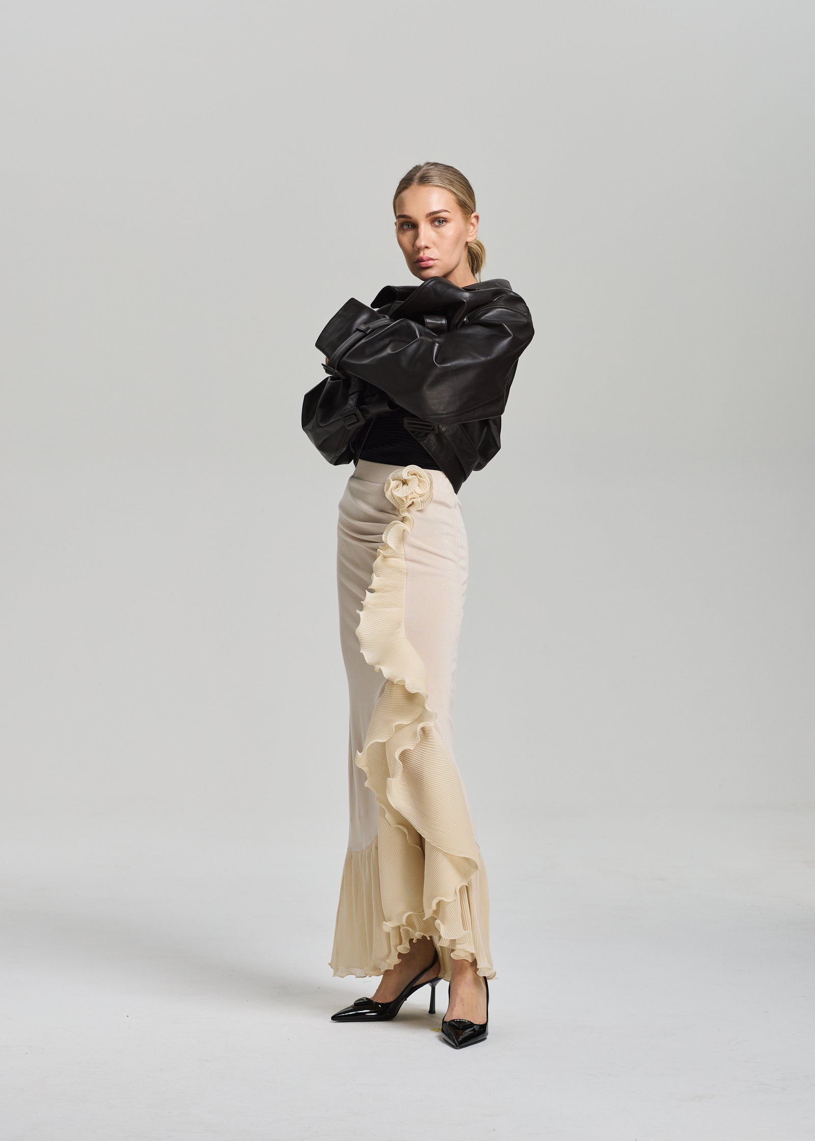 RAVNRAVN DIONRV SKIRT Skirt Pearled Ivory