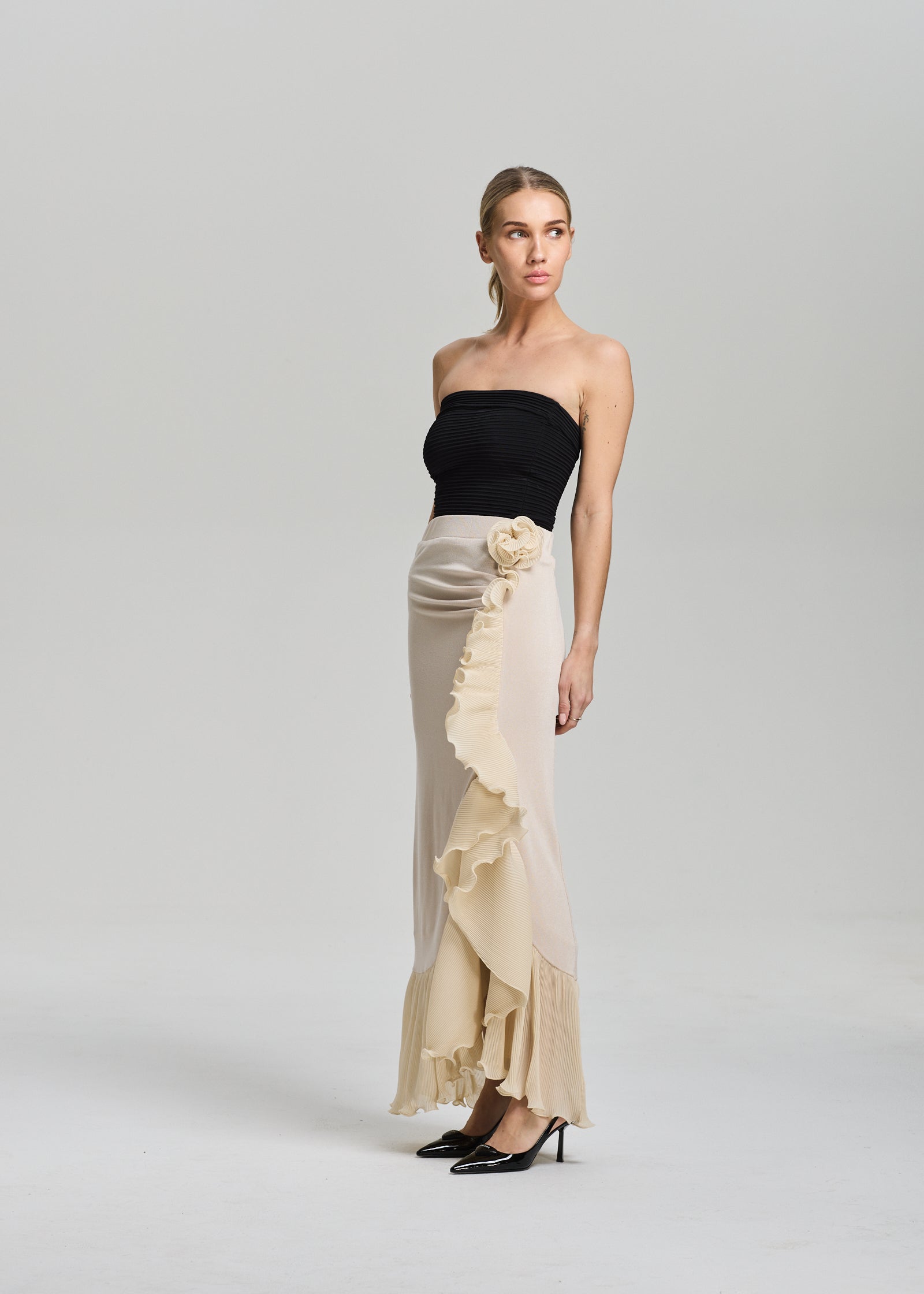 RAVNRAVN DIONRV SKIRT Skirt Pearled Ivory