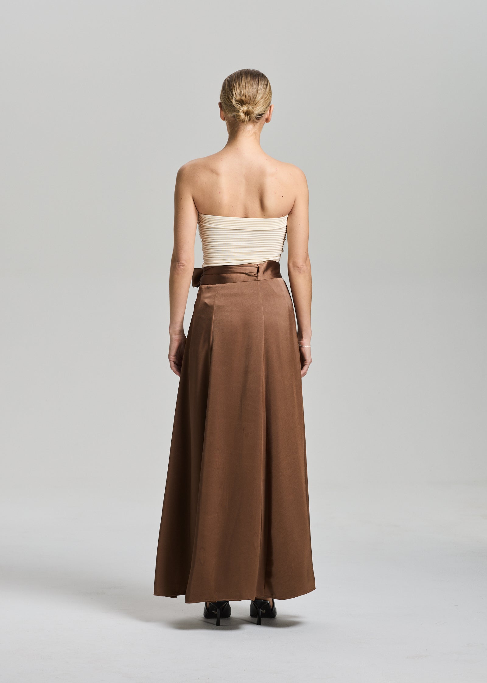 RAVNRAVN Eleanor wrap skirt Skirt Ombre brown