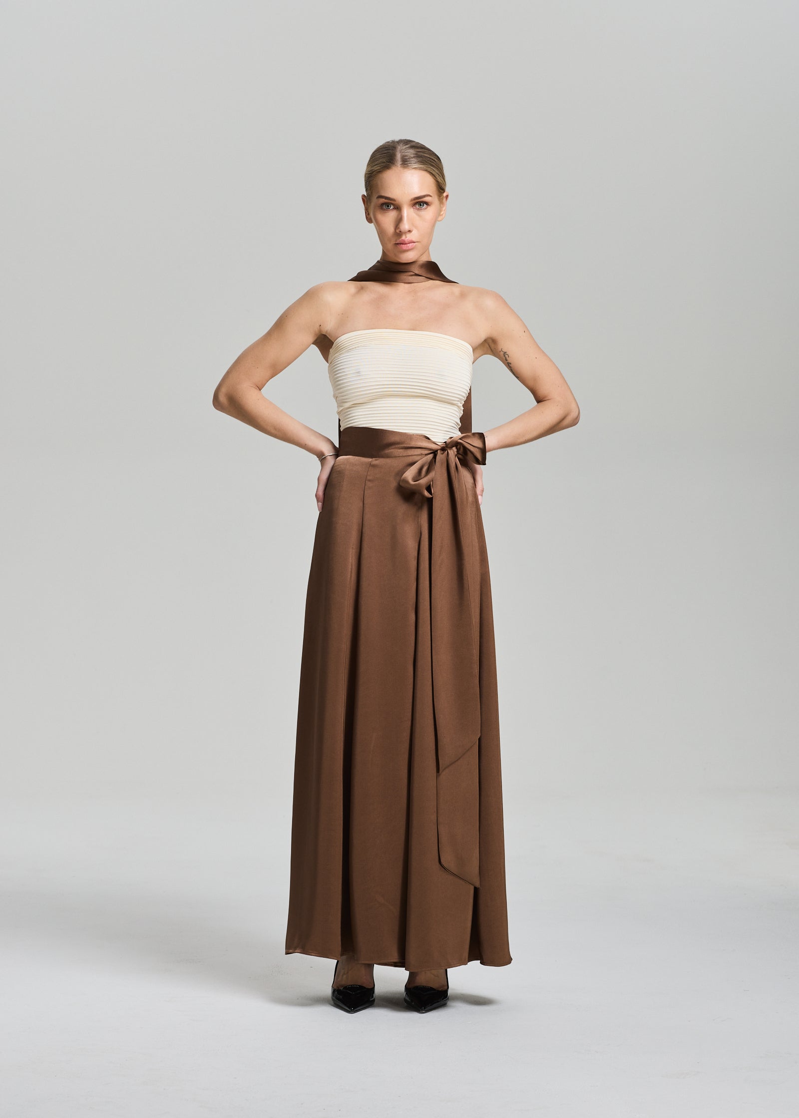 RAVNRAVN Eleanor wrap skirt Skirt Ombre brown
