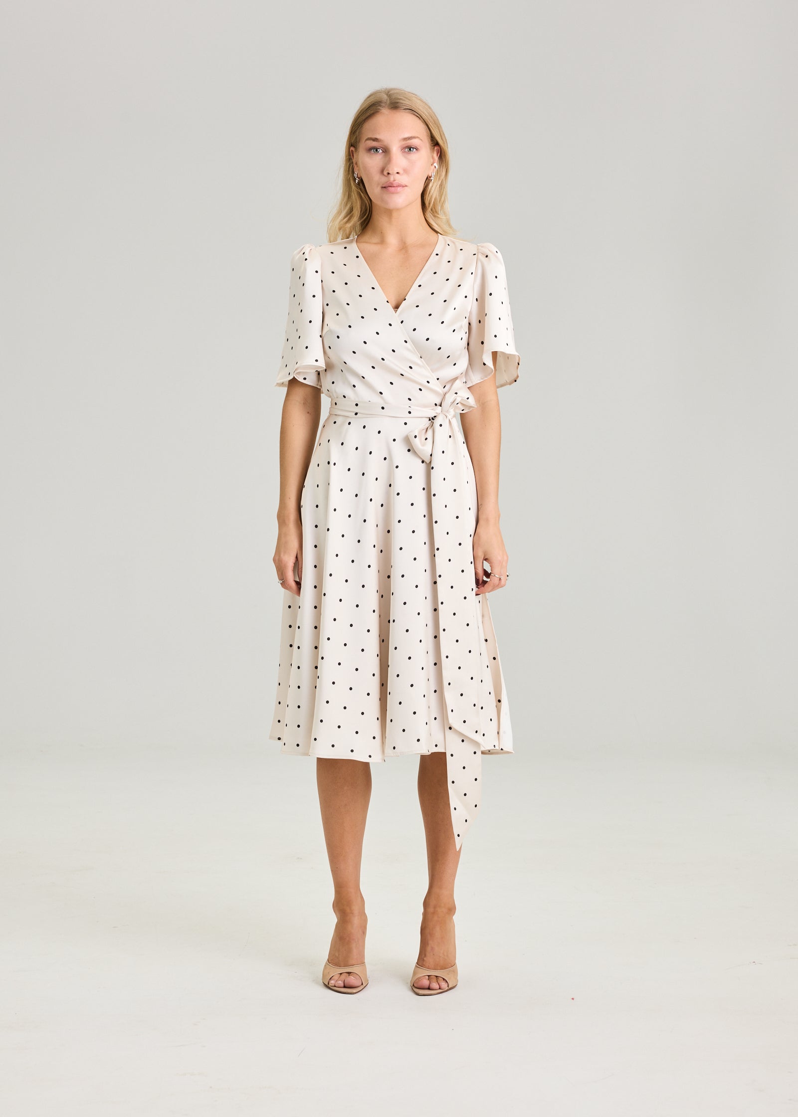 RAVNRAVN Florence wrap dress Dress Ivory Dot