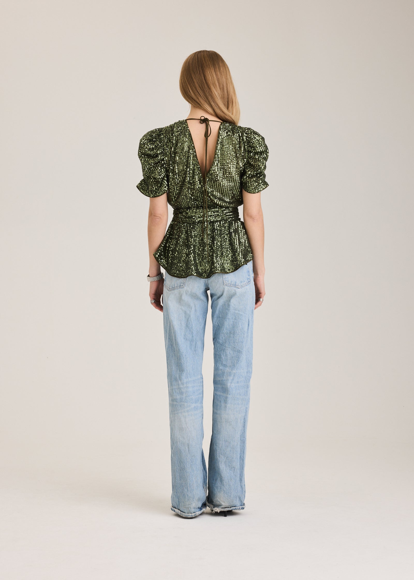 RAVNRAVN Frederikkerv Seq Blouse Blouse Army