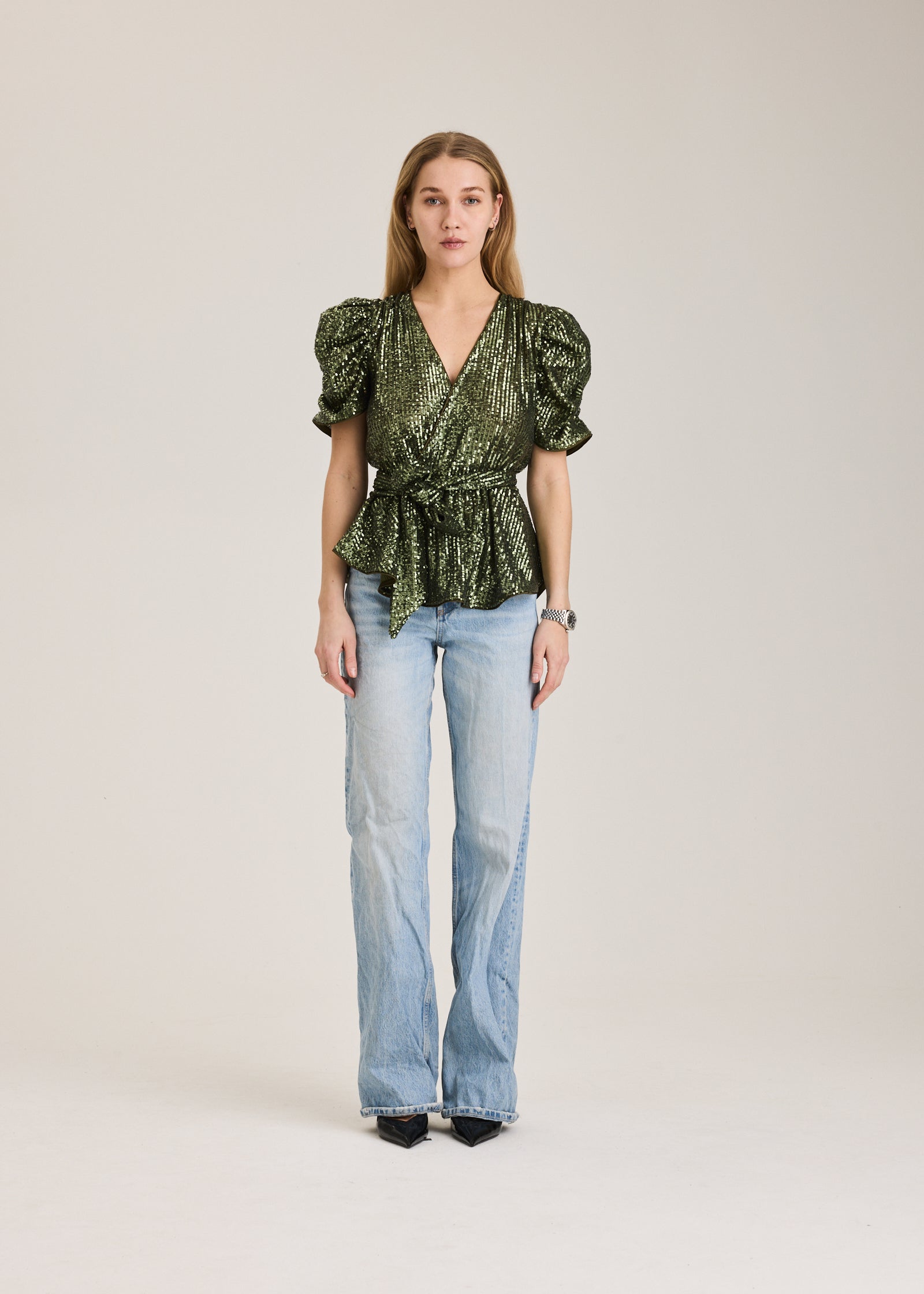 RAVNRAVN Frederikkerv Seq Blouse Blouse Army