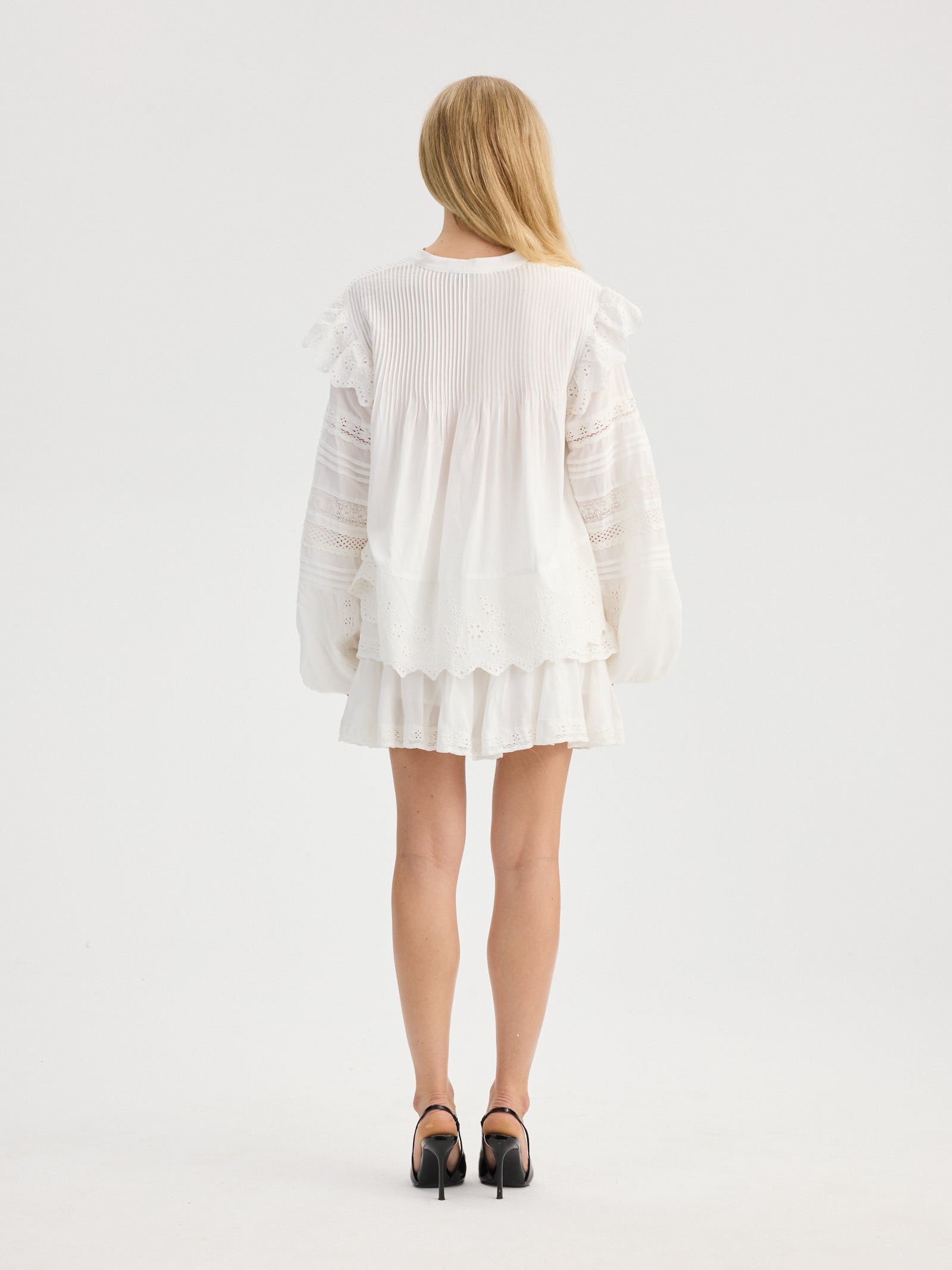 RAVNRAVN LITARV BLOUSE Blouse White