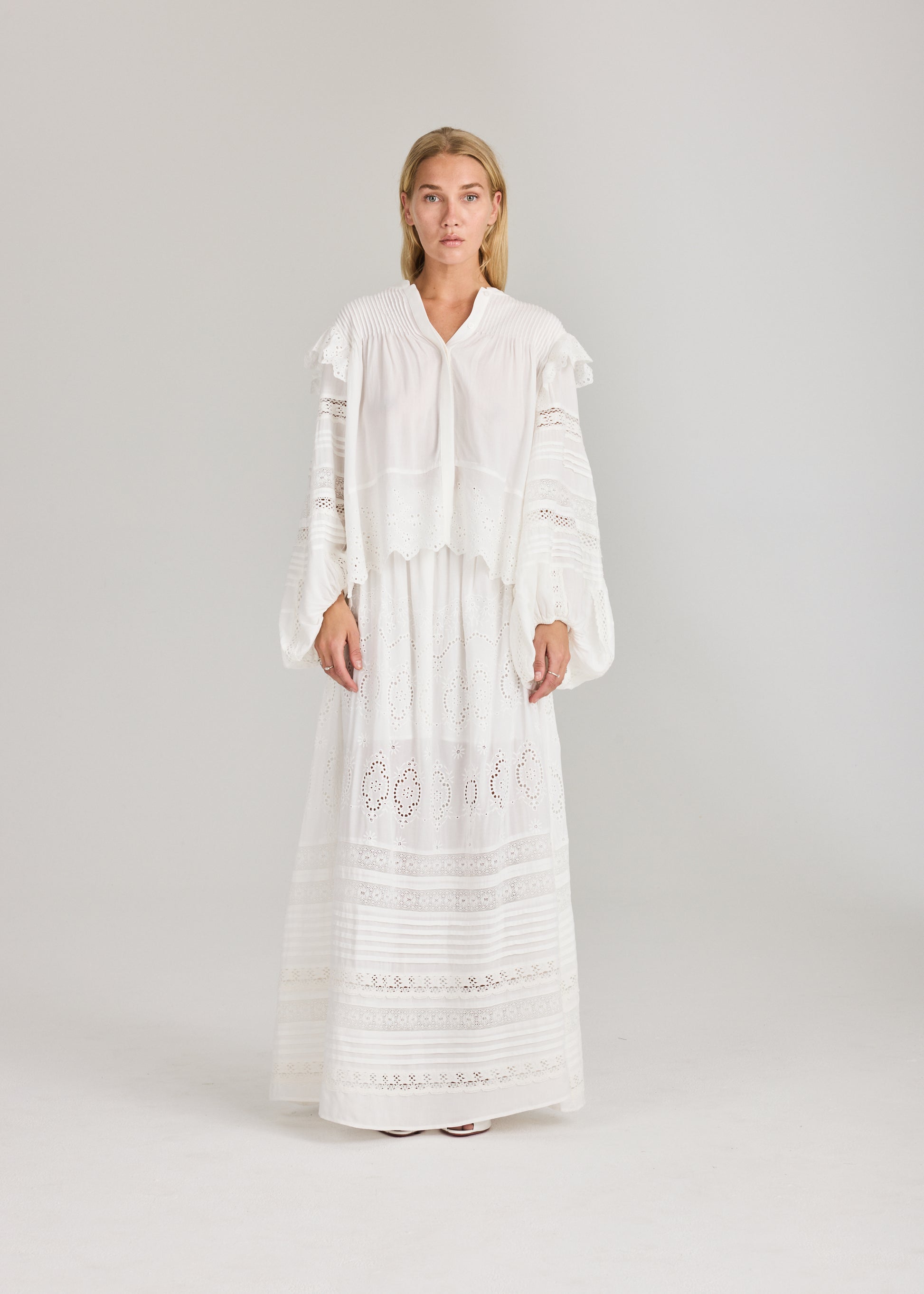 RAVNRAVN LITARV BLOUSE Blouse White