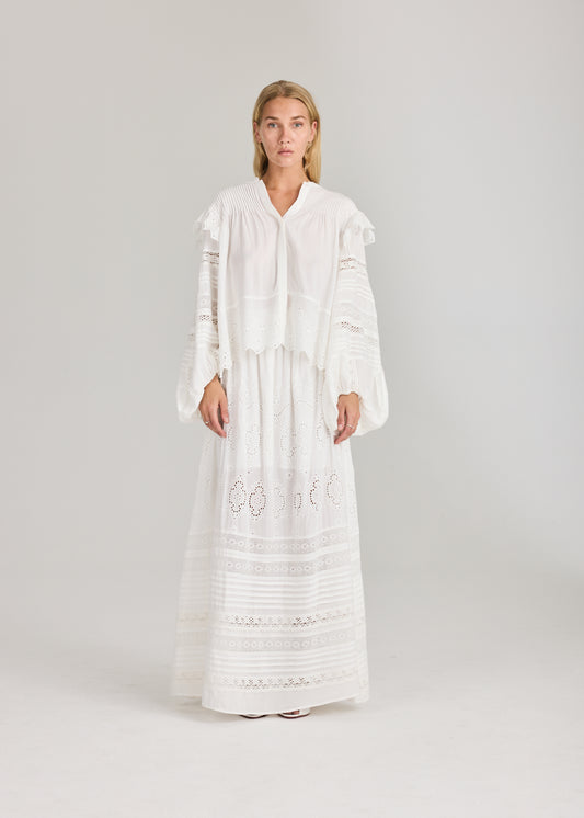 RAVNRAVN LITARV BLOUSE Blouse White