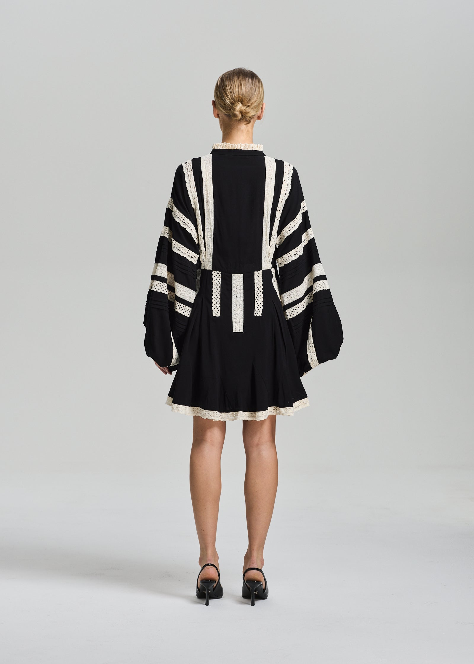 RAVNRAVN LITARV DRESS Dress Black with Ivory