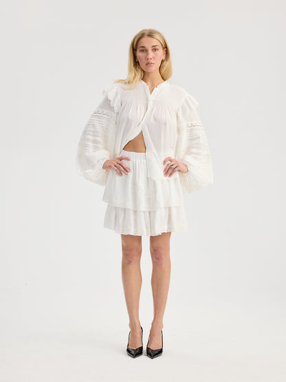 RAVNRAVN LITARV SKIRT Skirt White