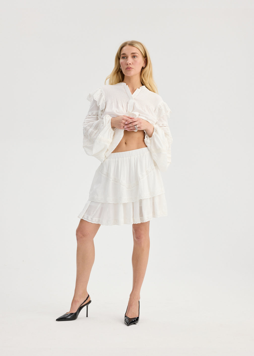 RAVNRAVN LITARV SKIRT Skirt White