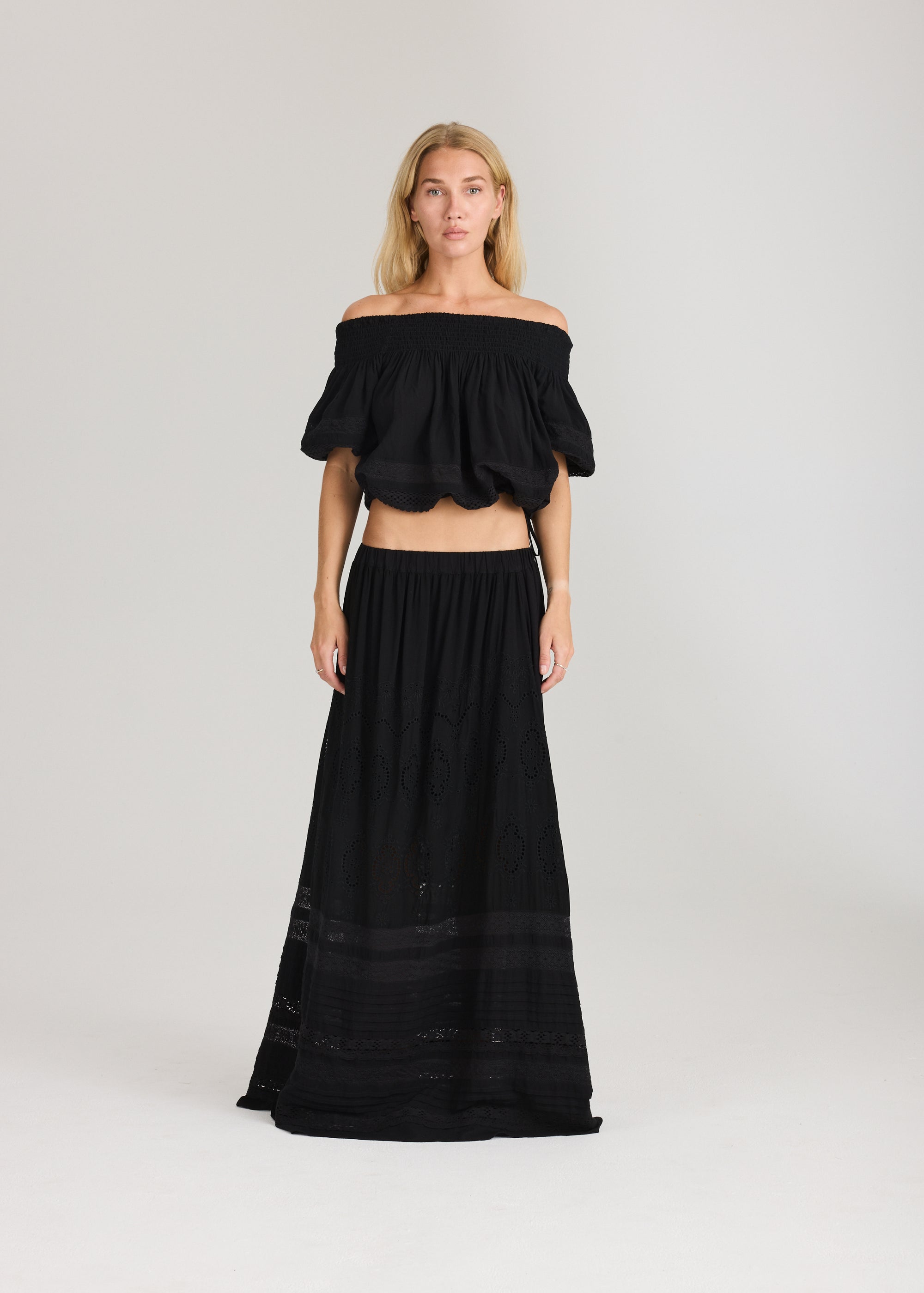 RAVNRAVN Lita maxi skirt Skirt Black