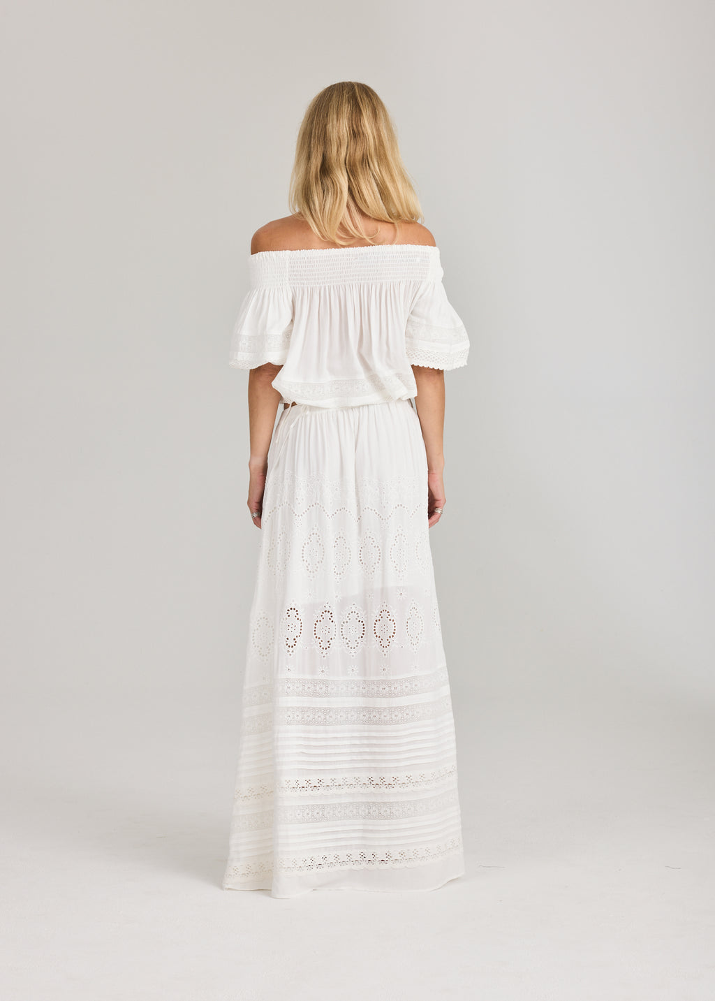 RAVNRAVN Lita maxi skirt Skirt White