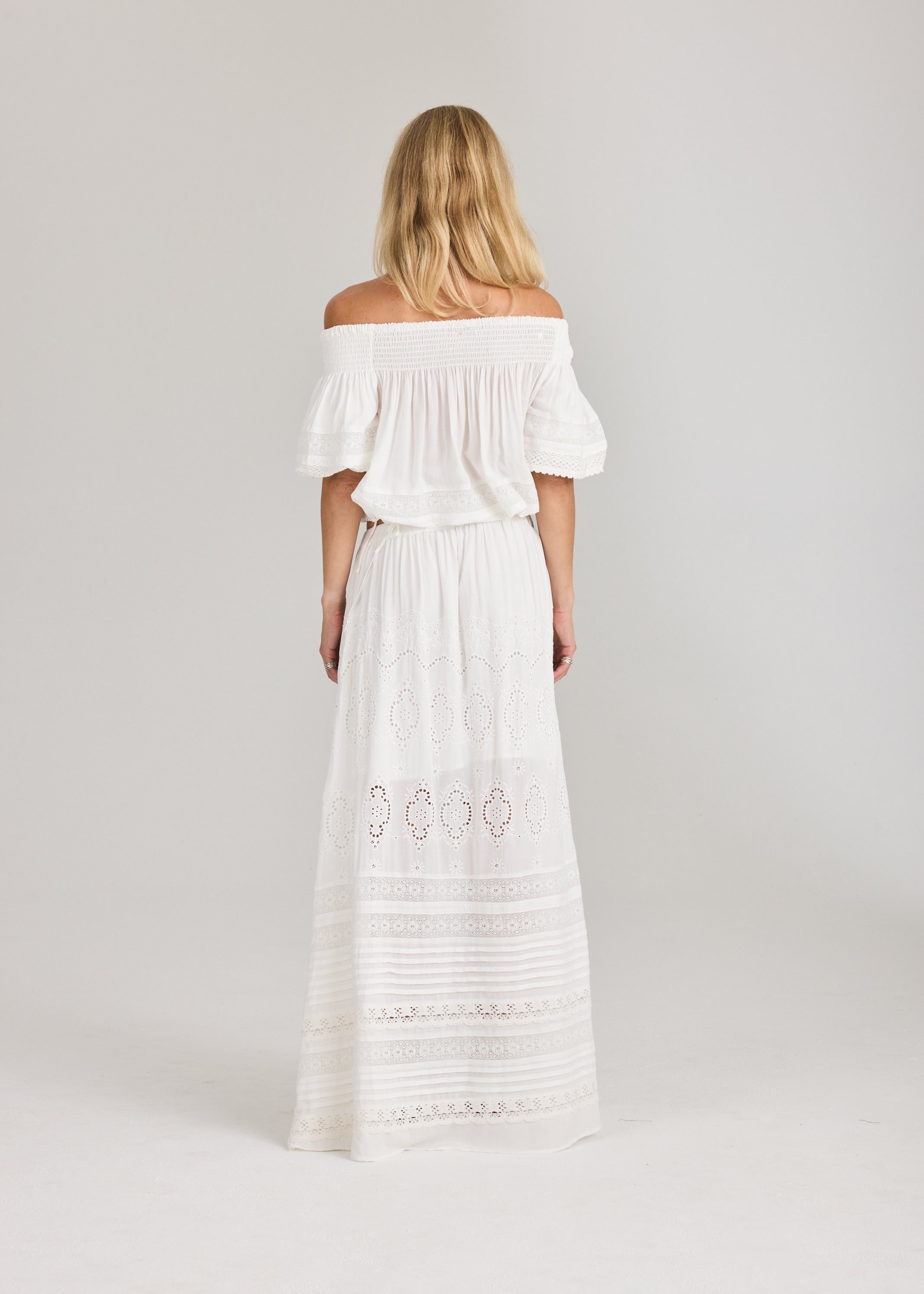 RAVNRAVN Lita maxi skirt Skirt White