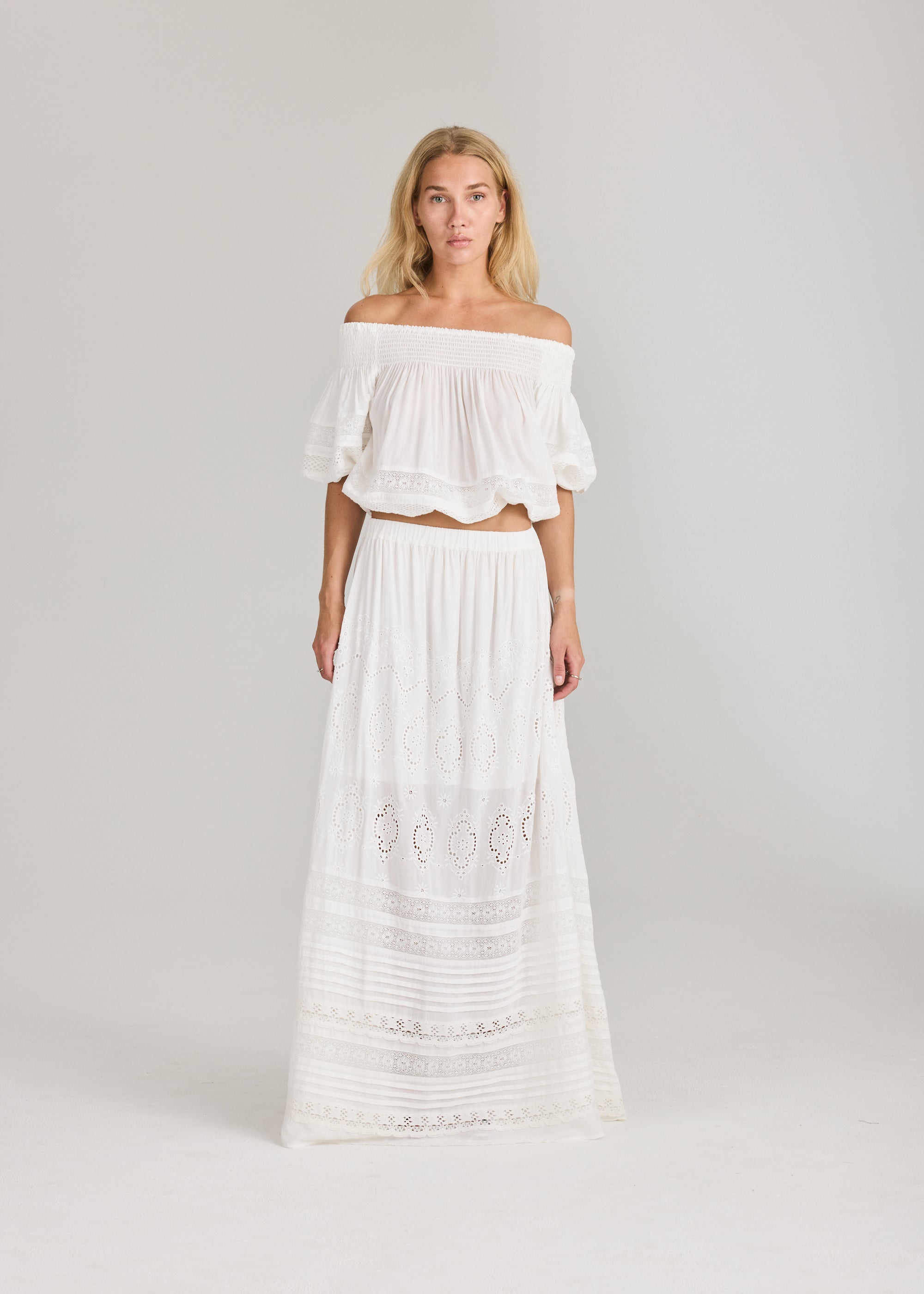 RAVNRAVN Lita offshoulder Blouse White